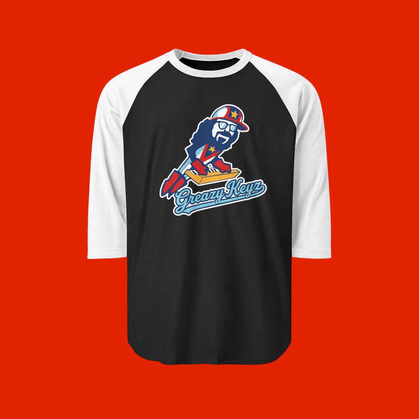Greazy Keyz Retro Batter Tee