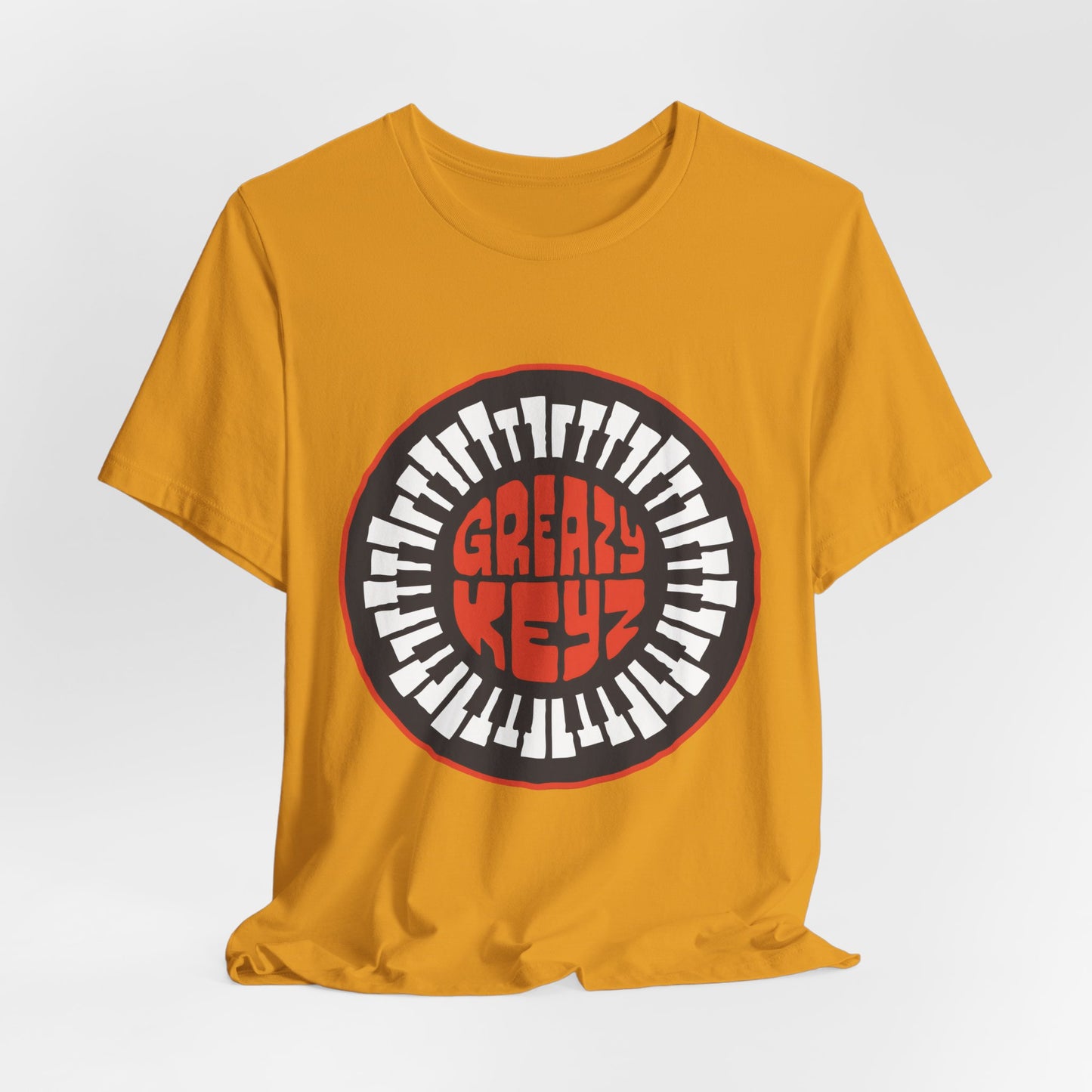 T‑Shirt — Circular Greazy Keyz Graphic Tee