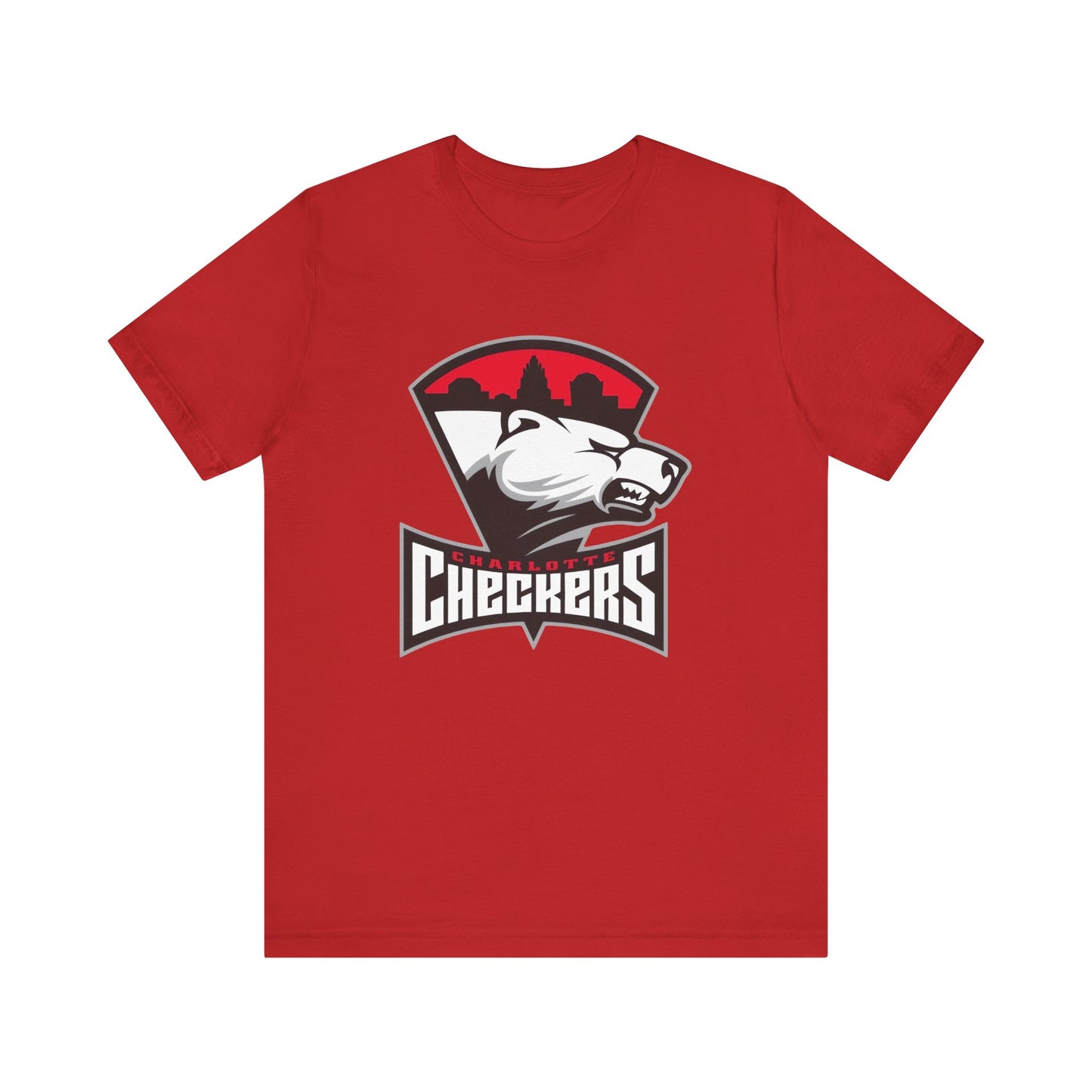 Charlotte Checkers Unisex Jersey Tee - Vintage Style Sports Shirt with GreaZy Keyz 73