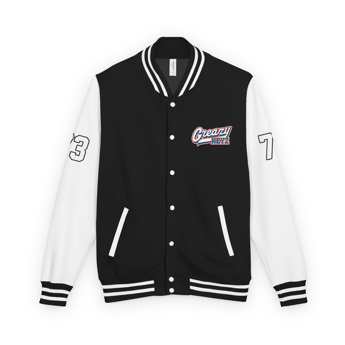 Letterman Jacket — "Greazy Keyz" Vintage Keyboard Varsity Jacket