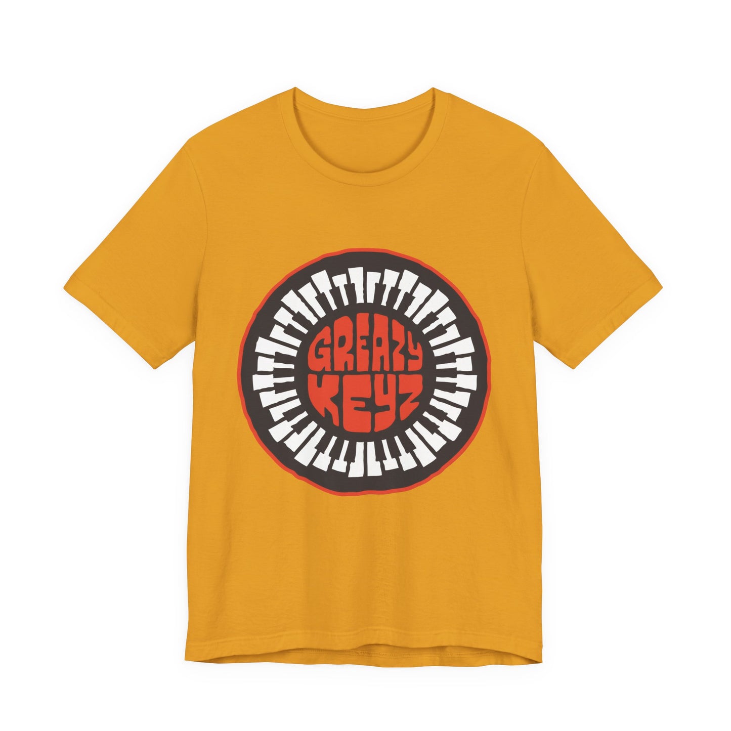 T‑Shirt — Circular Greazy Keyz Graphic Tee