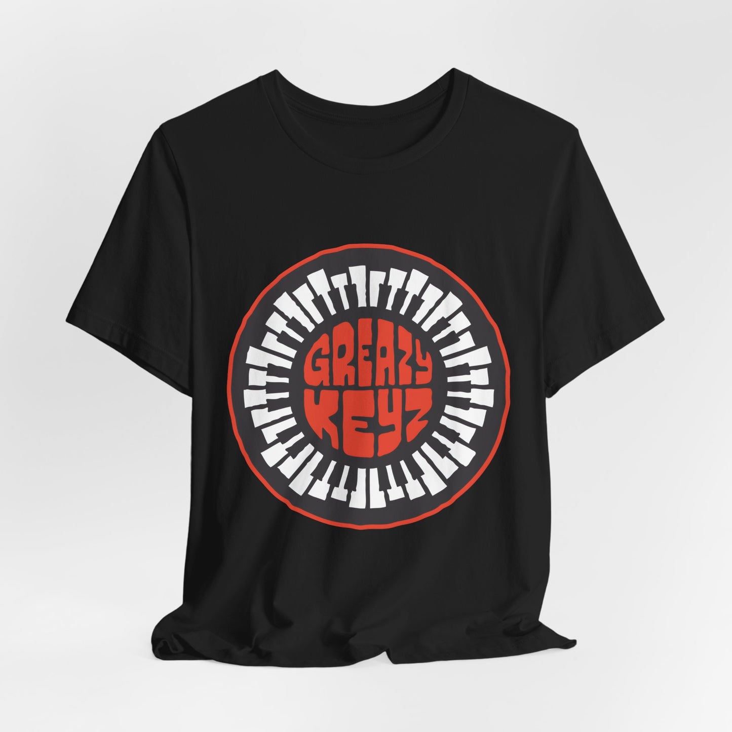 T‑Shirt — Circular Greazy Keyz Graphic Tee