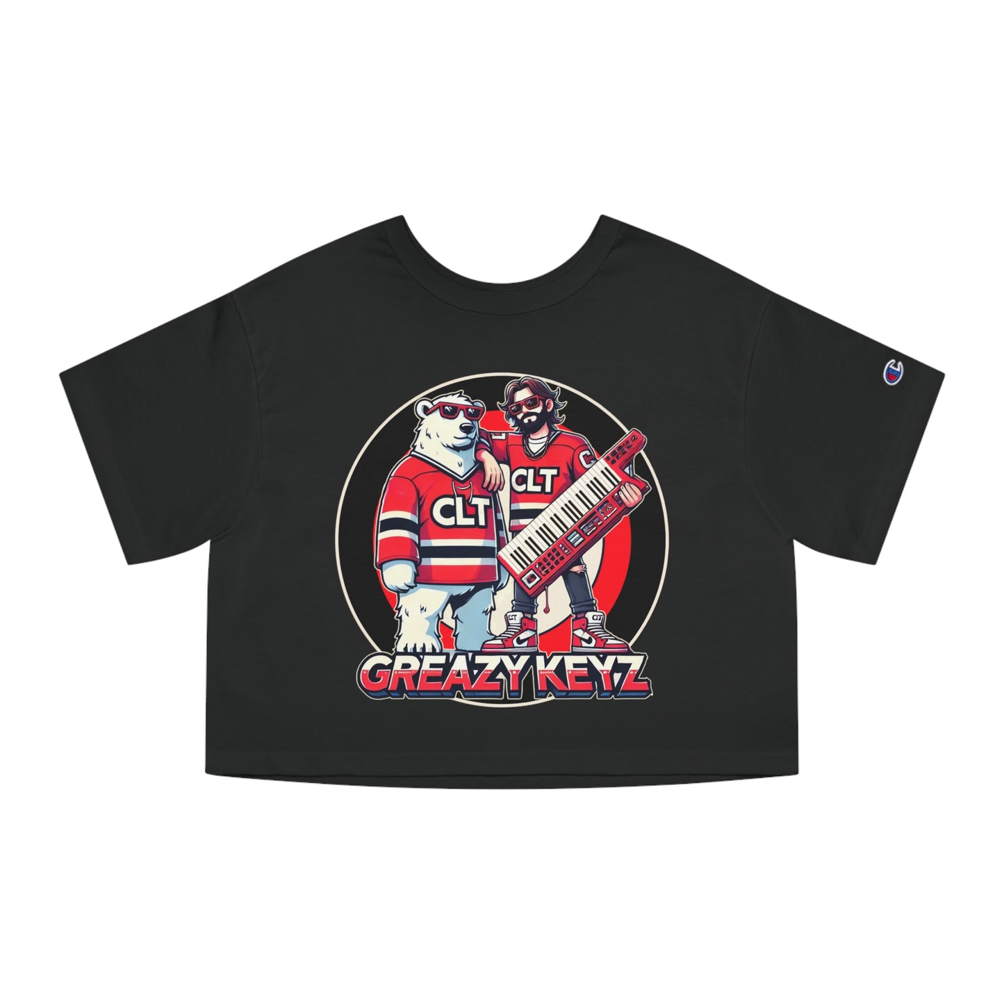 Champion Women's Heritage Cropped T-Shirt - Greazy Keyz Graphic Tee