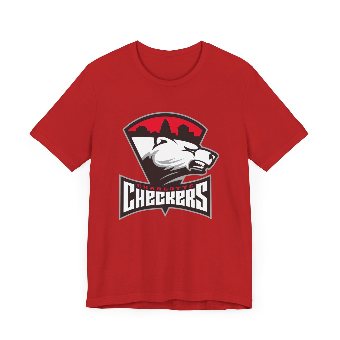 Charlotte Checkers Unisex Jersey Tee - Vintage Style Sports Shirt with GreaZy Keyz 73