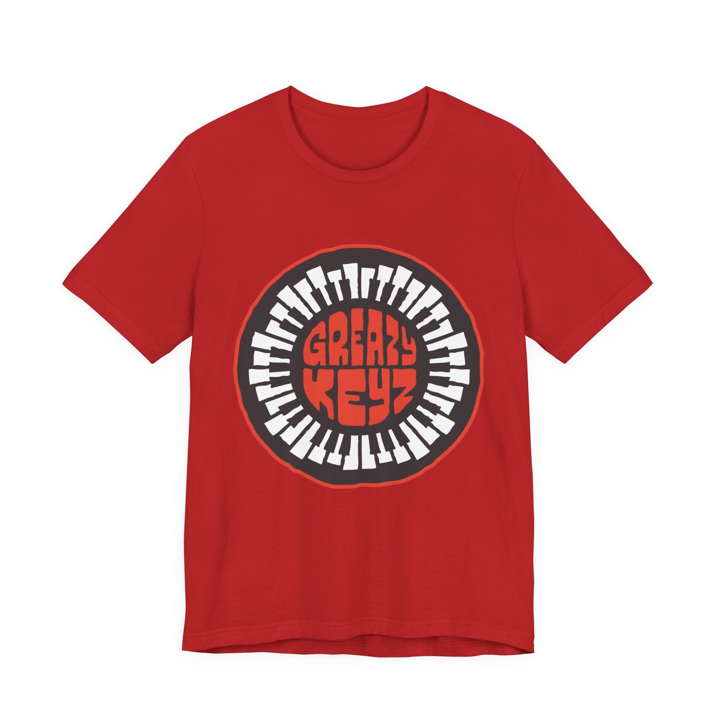 T‑Shirt — Circular Greazy Keyz Graphic Tee