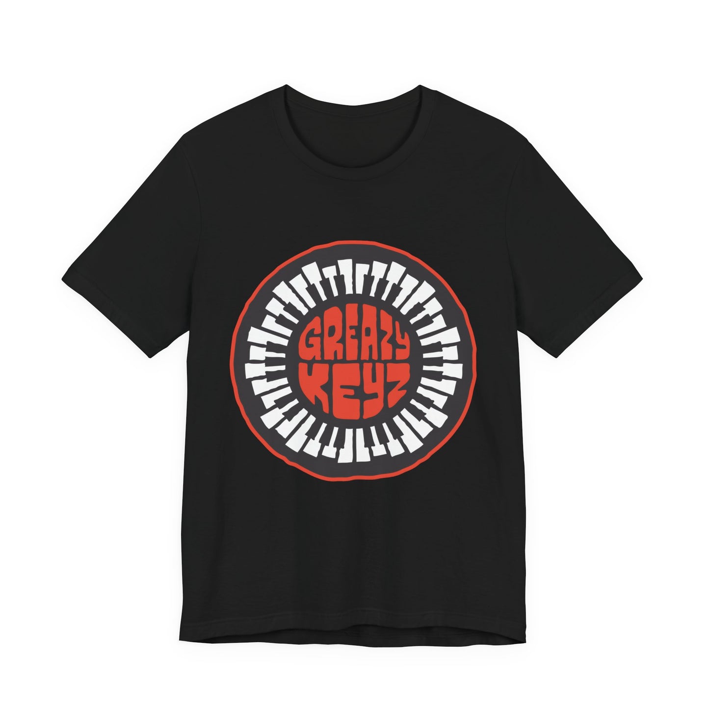 T‑Shirt — Circular Greazy Keyz Graphic Tee