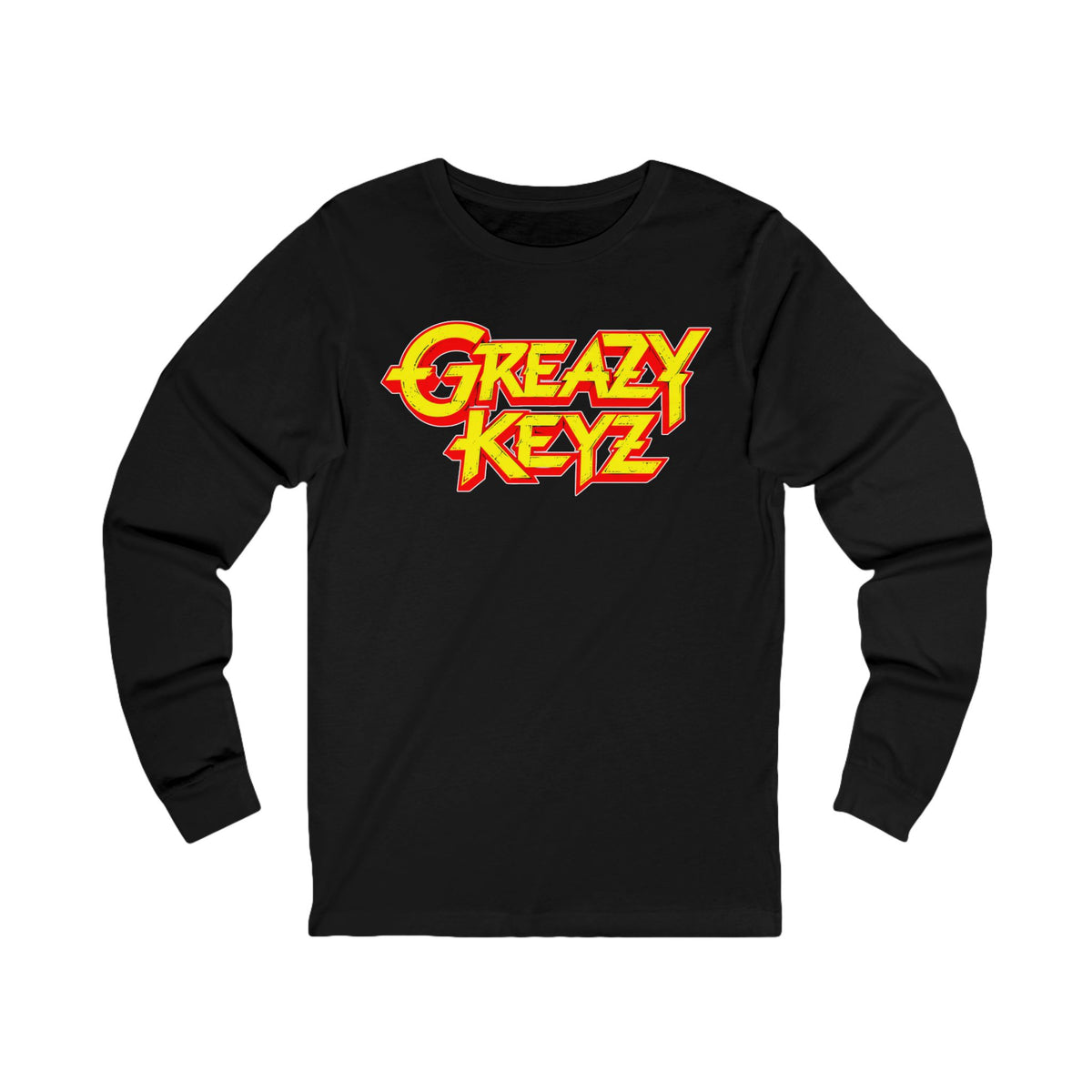 Long Sleeve Tee — Greazy Keyz Retro Logo Shirt