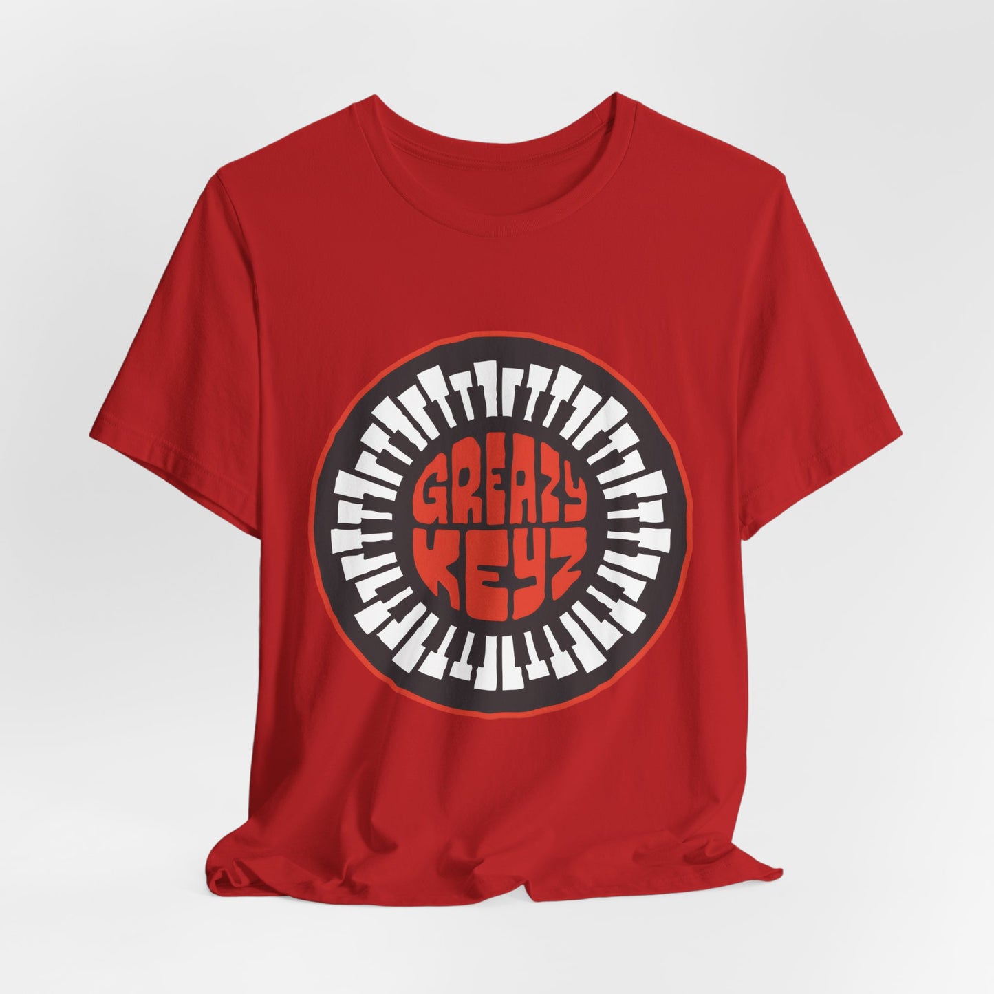 T‑Shirt — Circular Greazy Keyz Graphic Tee