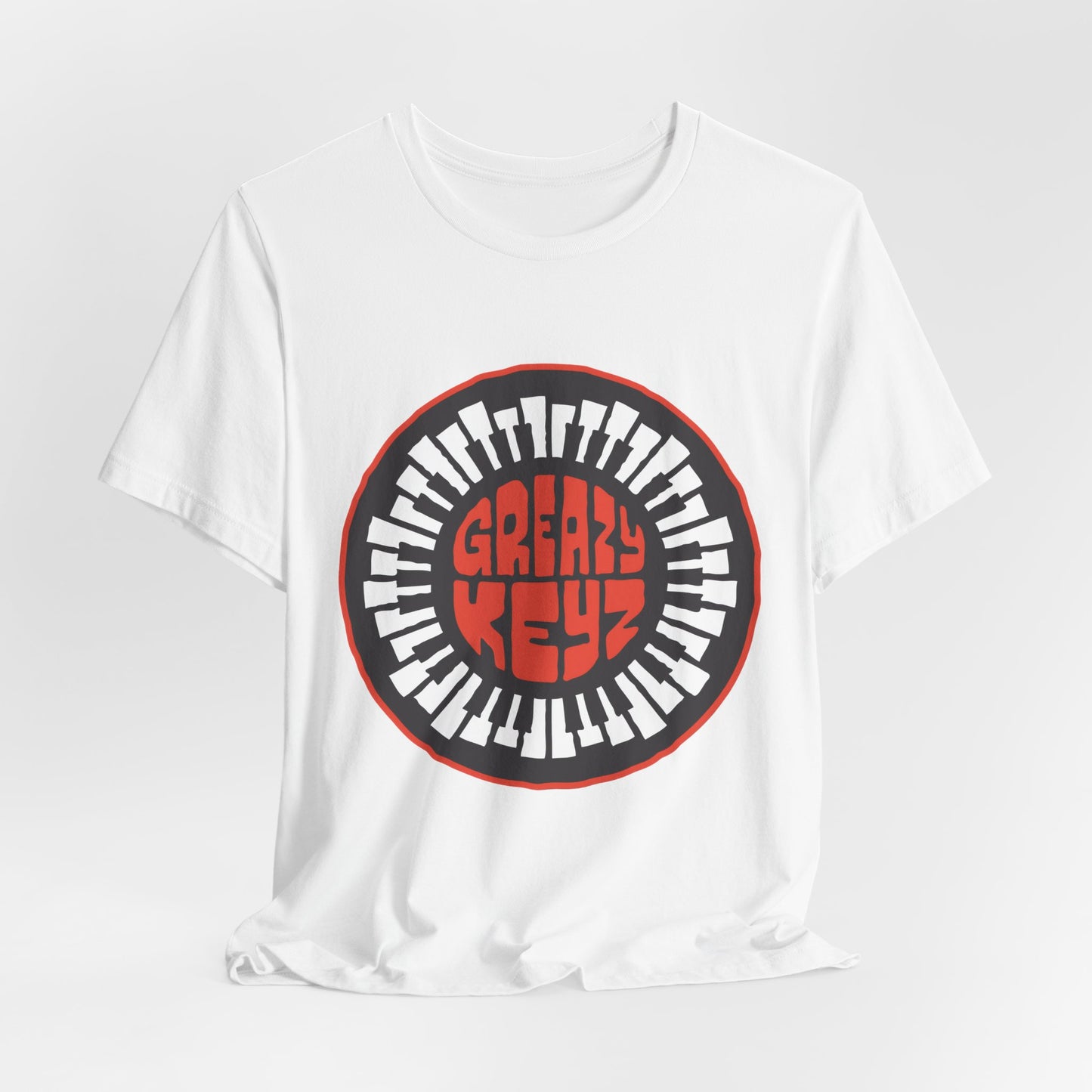 T‑Shirt — Circular Greazy Keyz Graphic Tee
